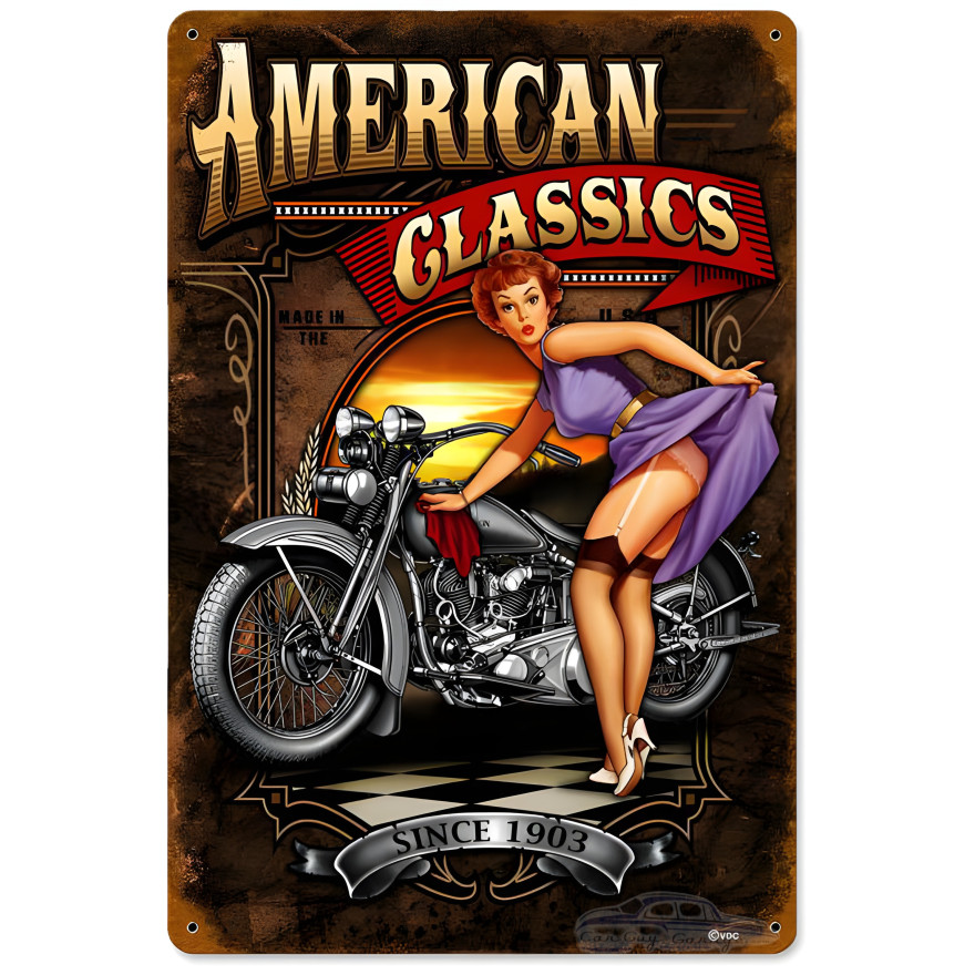 American Classics Metal Sign - 12" x 18"