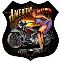 American Classics Metal Sign - 28" x 28" Custom Shape