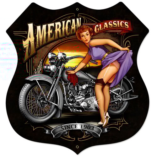 American Classics Metal Sign - 28" x 28" Custom Shape