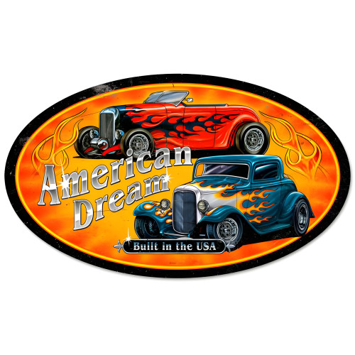 American Dream Metal Sign - 24" x 14"