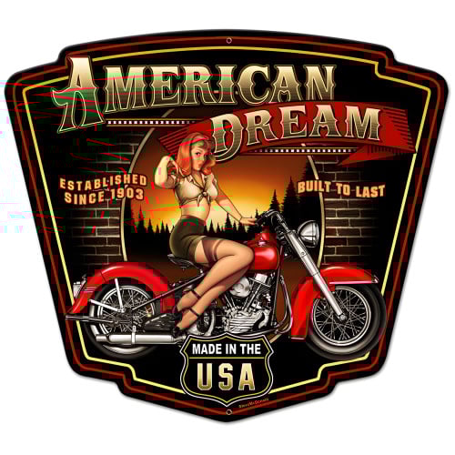 American Dream Metal Sign - 14" x 19"