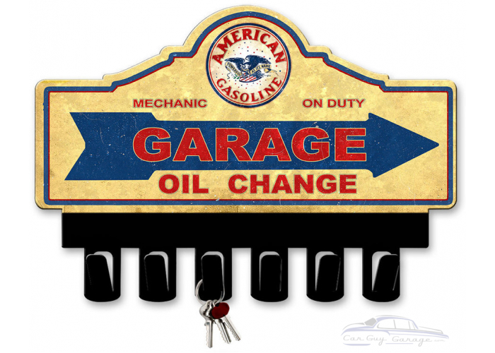 American Gas Key Hanger Metal Sign