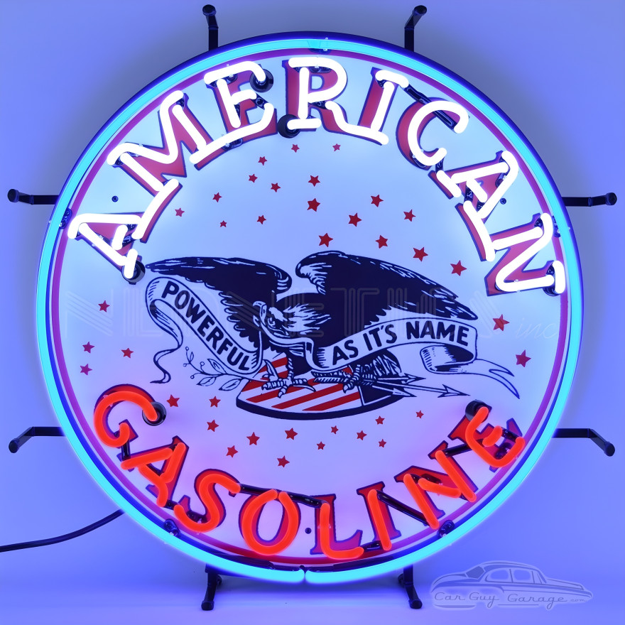 American Gasoline Neon Sign American Gasoline Neon Sign