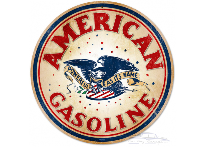 American Gasoline Metal Sign