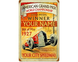 American Grand Prix Metal Sign