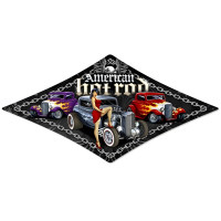 American Hot Rod Metal Sign - 24" x 14"