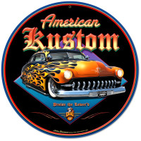 American Kustom Metal Sign - 14" Round