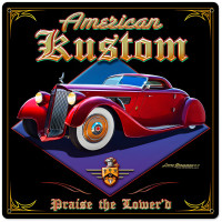 American Kustom Metal Sign - 24" x 24"