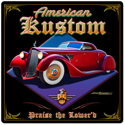 American Kustom Metal Sign - 24" x 24"