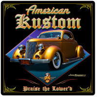 American Kustom Metal Sign - 24" x 24"