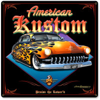American Kustom Metal Sign - 24" x 24"