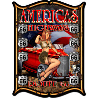 America's Highways Metal Sign - 24" x 33"