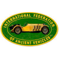 Ancient Vehicle Metal Sign - 24" x 14"