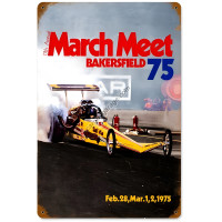 March Meet 75 Metal Sign - 18" x 12"