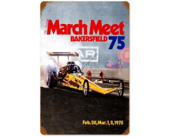 March Meet 75 Metal Sign - 18" x 12"