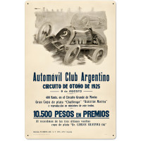 Argentina Grand Prix Metal Sign - 16" x 24"