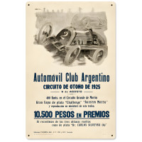 Argentina Grand Prix Metal Sign - 12" x 18"