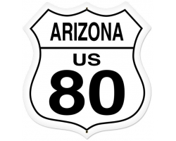 Arizona Route 80 Metal Sign - 28" x 28"