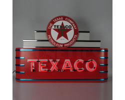 39" wide Marquee Texaco Neon Sign in Metal Can