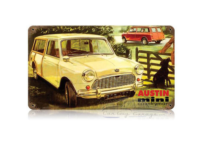 Austin Mini Countryman Sign - 14" x 8"