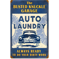 Auto Laundry Sign - 16" x 24"