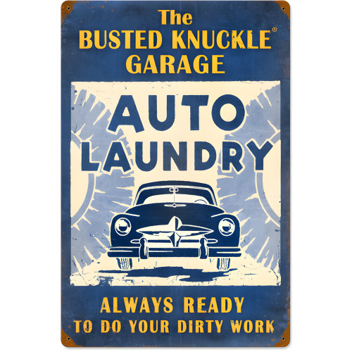Auto Laundry Sign - 16" x 24"
