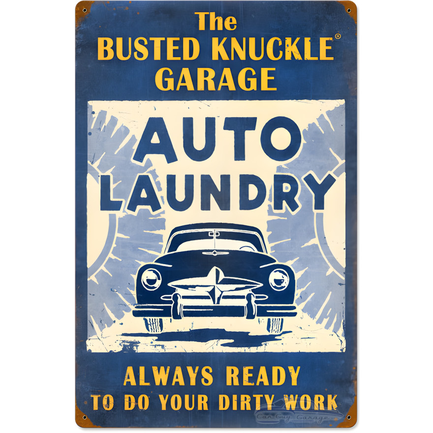 Auto Laundry Sign - 16" x 24"