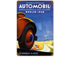 Automobile Berlin Metal Sign - 12" x 18"