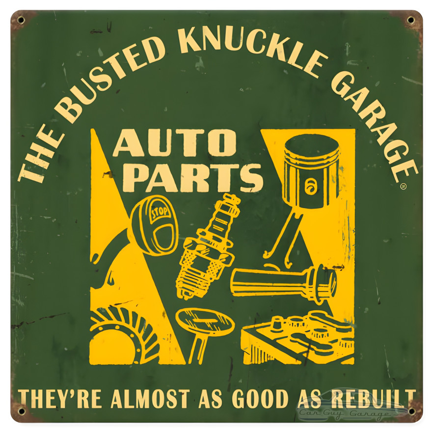 Auto Parts Sign - 12" x 12"