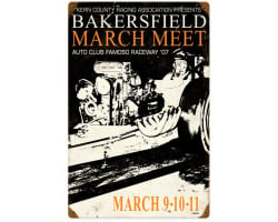 Bakersfield March Meet 2007 Metal Sign