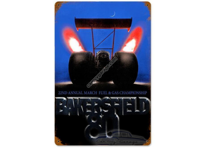 Bakersfield 80 Metal Sign - 18" x 12"