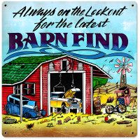 Barn Finds Metal Sign - 18" x 18"