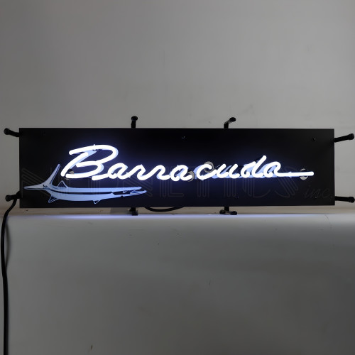 Barracuda Neon Sign With Backing