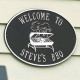 BBQ Grill Cast Aluminum Personalized Sign BBQ Grill Cast Aluminum Personalized Sign