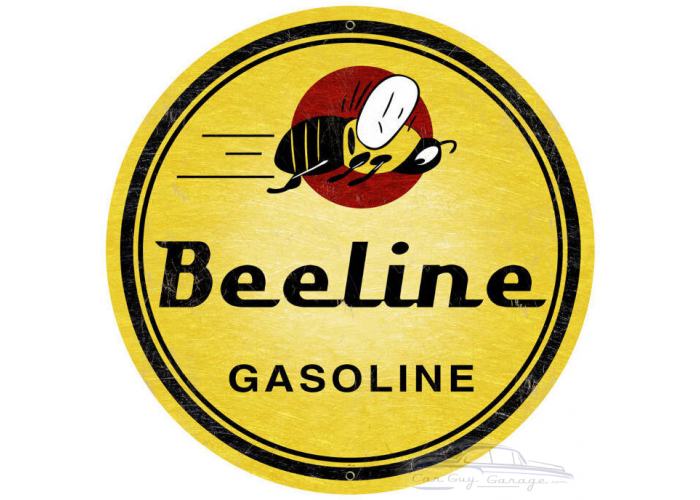 Bee Line Gasoline Metal Sign