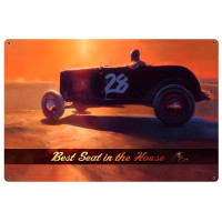 Best Seat in the House Metal Sign - 36" x 24"