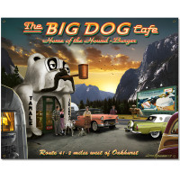 Big Dog Cafe Metal Sign - 24" x 30"