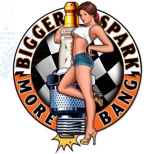 Bigger Sparks Metal Sign - 14" x 16"