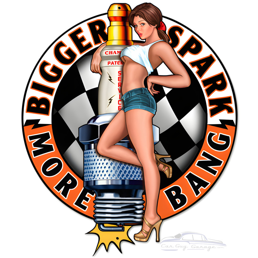 Bigger Sparks Metal Sign - 14" x 16"