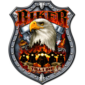 Biker Till I Die Metal Sign - 18" x 24"