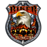 Biker Till I Die Metal Sign - 24" x 30"
