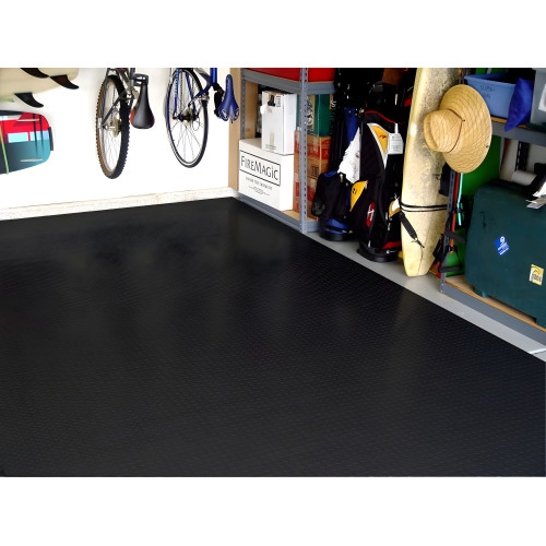 Roll Out Vinyl Garage Flooring - Black