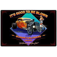 Blown Metal Sign - 18" x 12"