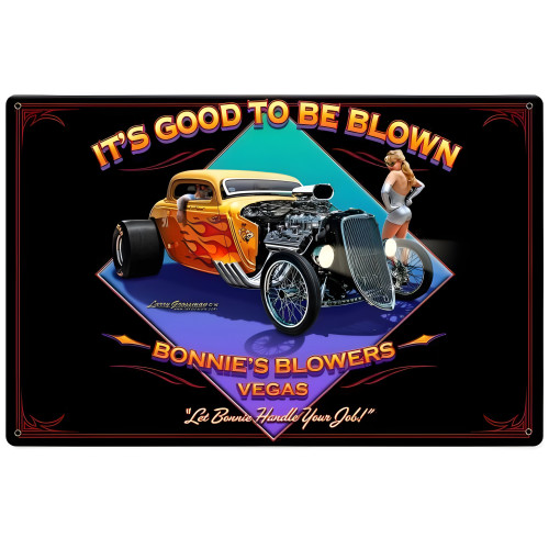 Blown Metal Sign - 18" x 12"