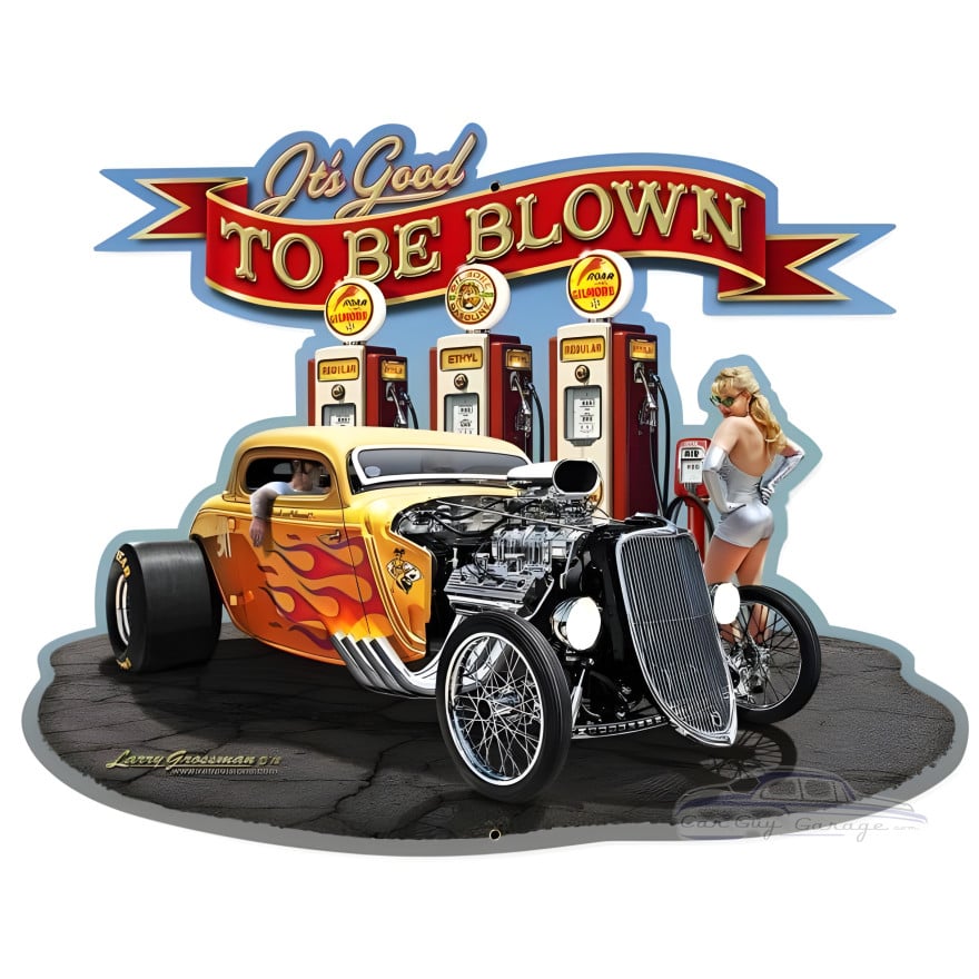 Blown Metal Sign - 26" x 21"