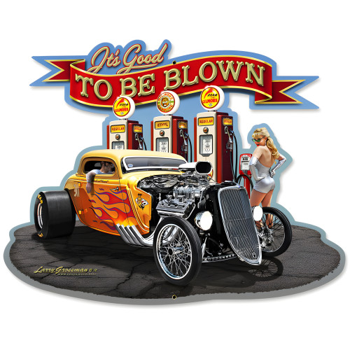 Blown Metal Sign - 18" x 14"