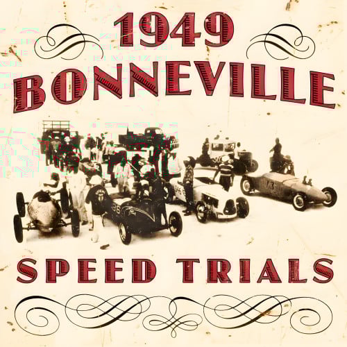 1949 Bonneville Metal Sign - 12" x 12"