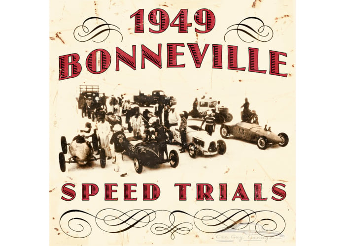 1949 Bonneville Metal Sign