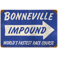 Bonneville Impound Metal Sign - 18" x 12"