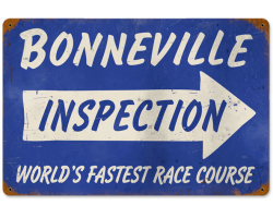 Bonneville Inspection Metal Sign
